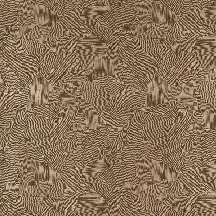 Schumacher Labyrinth Metallic Espresso Wallpaper Sample 5007771