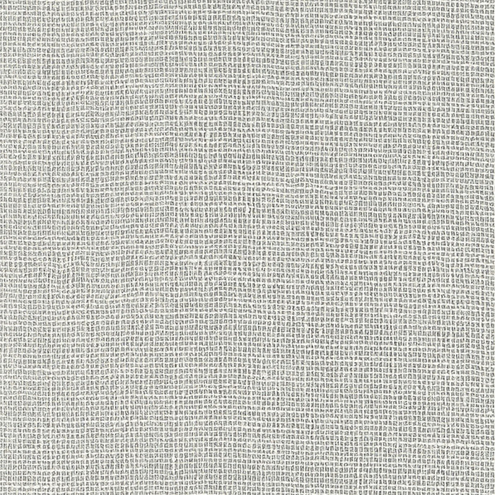 Schumacher Linen Gesso Silver Wallpaper Sample 5007809