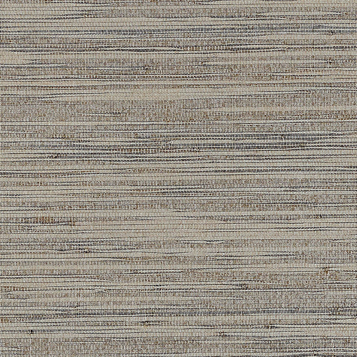 Schumacher Burnished Raffia Burnished Silver Wallpaper Sample 5007822