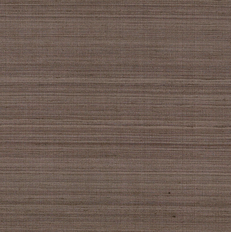 Schumacher Shaded Silk Umber Wallpaper Sample 5007866