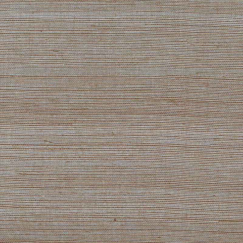 Schumacher Hemp Shimmer Cocoa Shimmer Wallpaper Sample 5007873