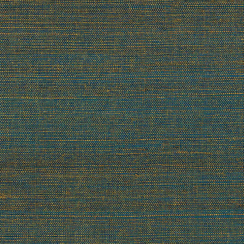 Schumacher Hemp Shimmer Sapphire Shimmer Wallpaper Sample 5007878