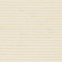 Schumacher Banded Grasscloth Cream Wallpaper 5007900