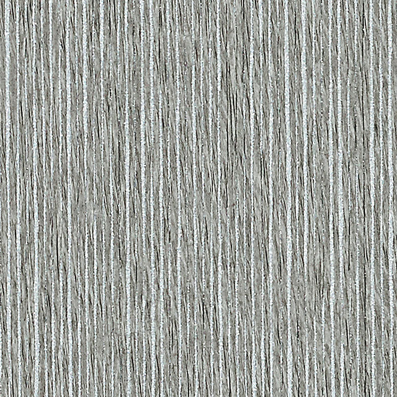 Schumacher Corded Stripe Grey Wallpaper Sample 5007920