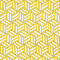 Schumacher Tumbling Blocks Citron Wallpaper 5007961