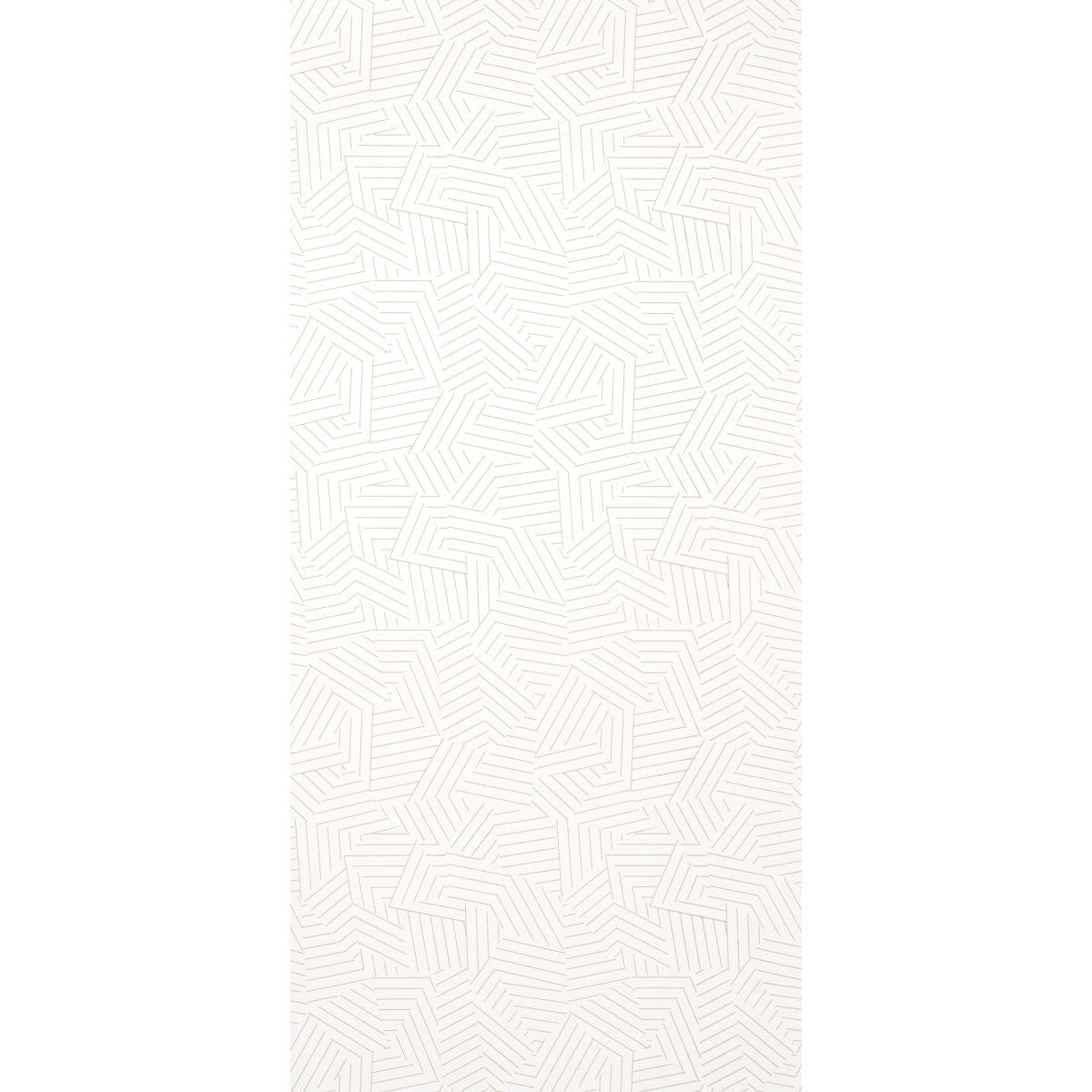 Schumacher Deconstructed Stripe Greige Wallpaper Sample 5007970