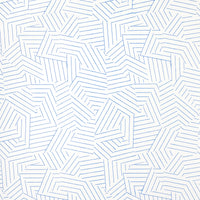 Schumacher Deconstructed Stripe Cobalt Wallpaper 5007972