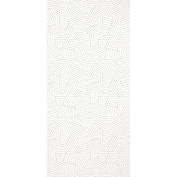 Schumacher Deconstructed Stripe Black Wallpaper Sample 5007973