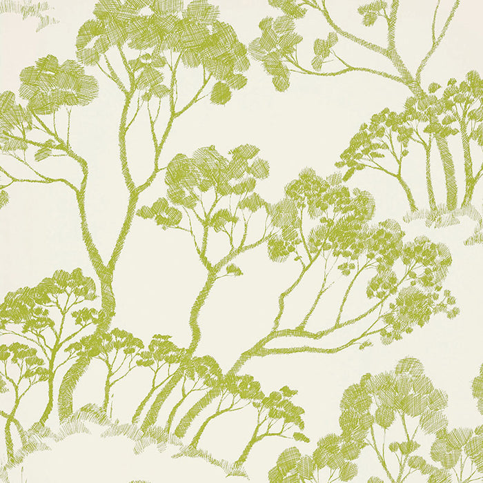 Schumacher Timber ! Leaf Wallpaper Sample 5007981