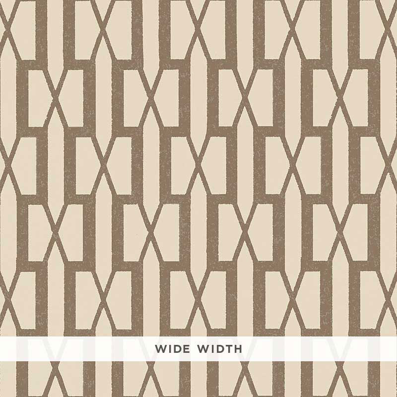 Schumacher Belvedere Berber Brown Wallpaper Sample 5007996