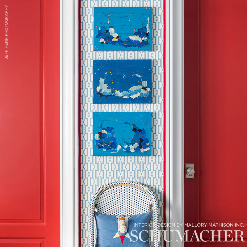Schumacher Belvedere Sky Wallpaper Sample 5007997