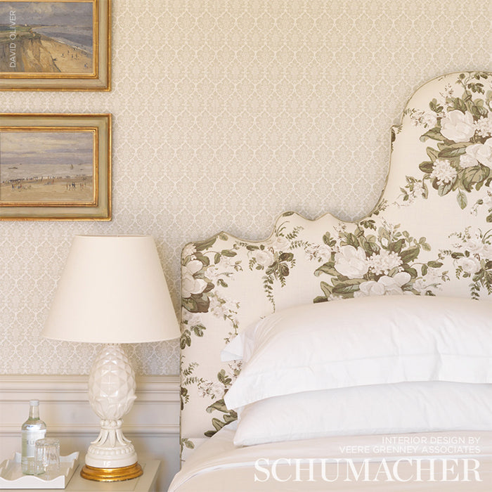Schumacher Burley Sage Wallpaper Sample 5008033
