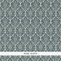 Schumacher Burley Peacock Blue Wallpaper 5008035