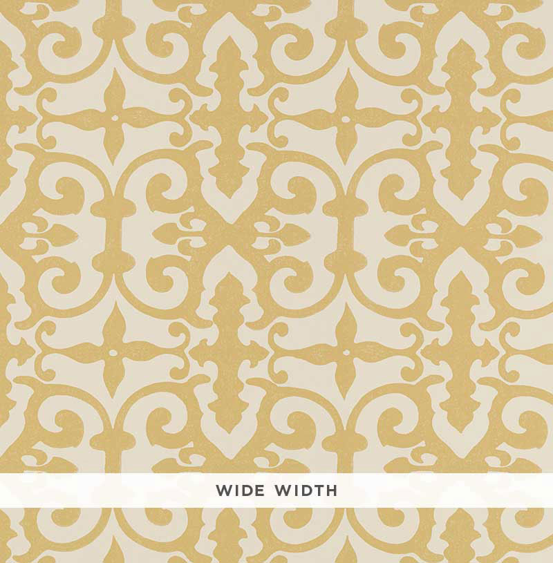 Schumacher Ferne Park Straw Wallpaper 5008042