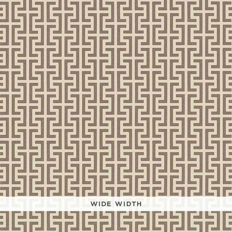 Schumacher Temple Berber Brown Wallpaper Sample 5008056