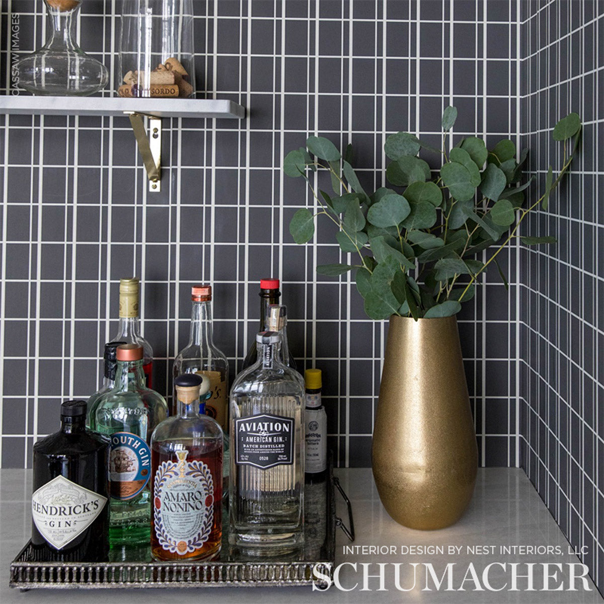 Schumacher Otto Bruno Wallpaper Sample 5008088