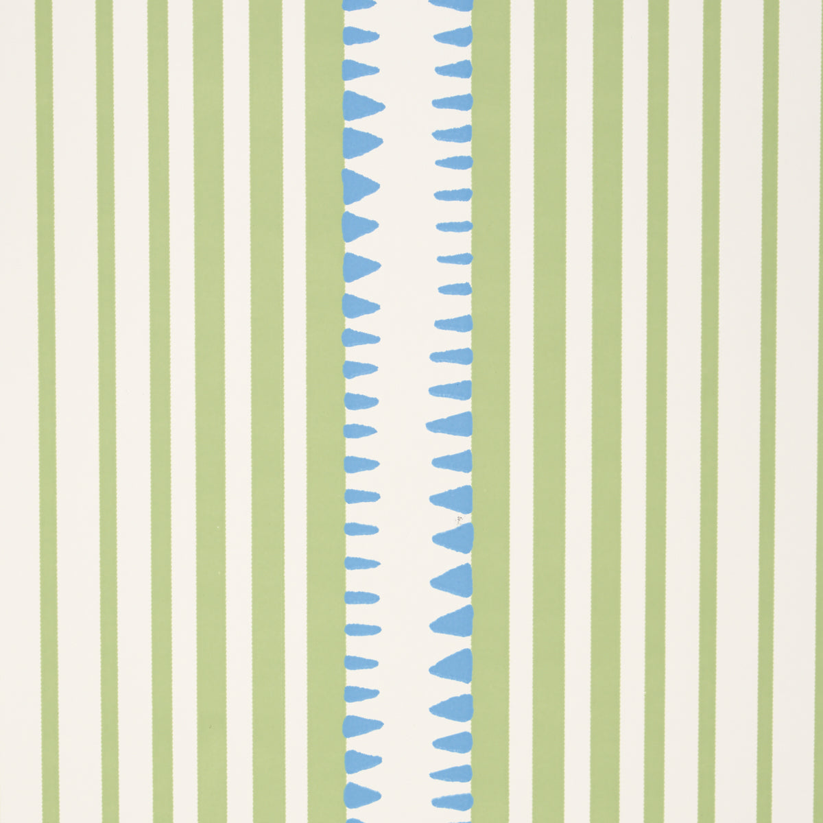 Schumacher Moncorvo Green & Blue Wallpaper Sample 5008105