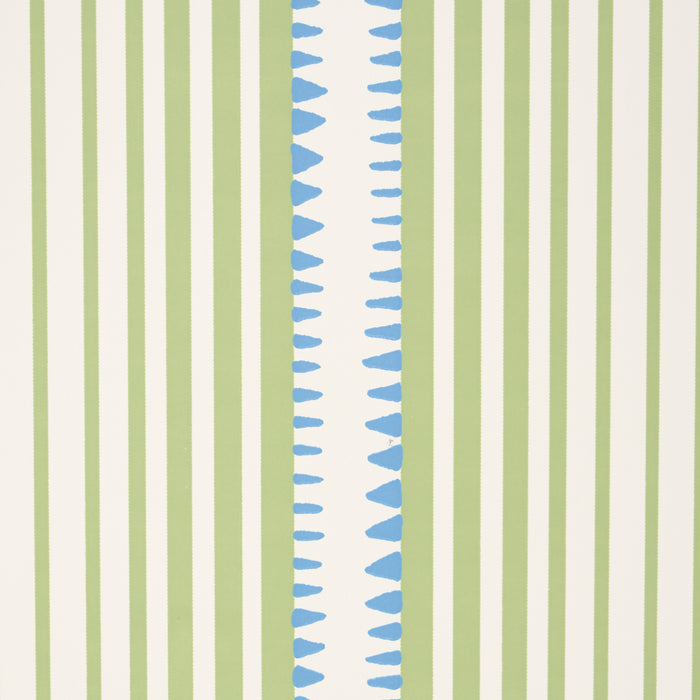 Schumacher Moncorvo Green & Blue Wallpaper Sample 5008105