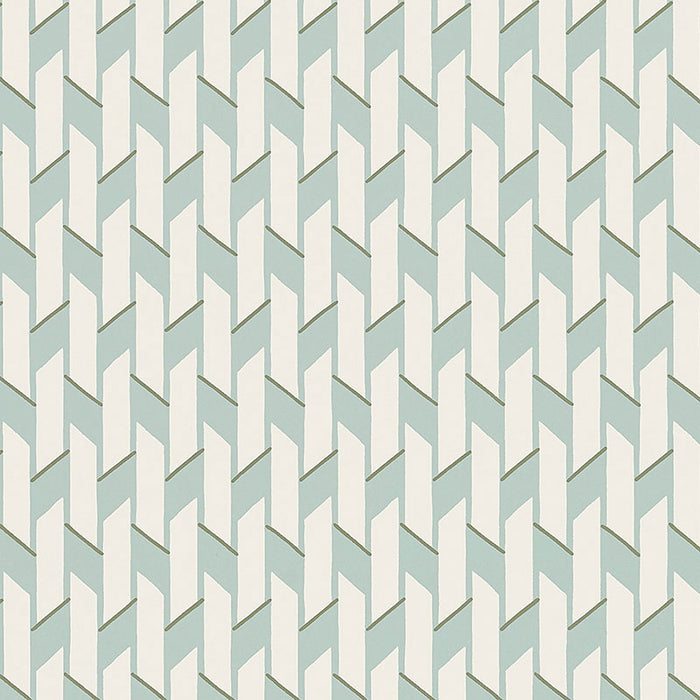 Schumacher Empire Blue Charm Wallpaper Sample 5008151