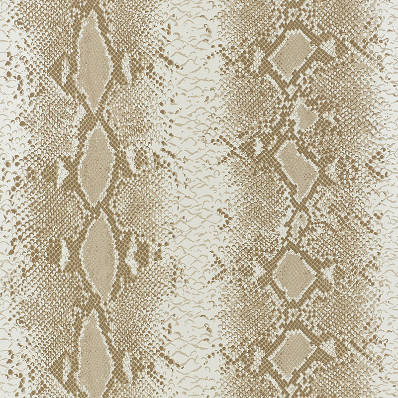 Schumacher Snake Charmer Sand Wallpaper Sample 5008181