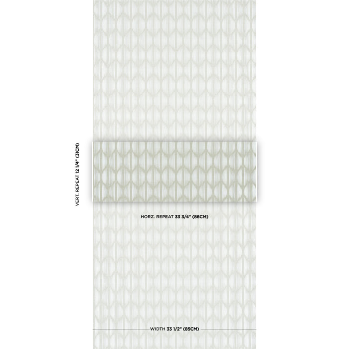 Schumacher Ovington Sisal Celadon Wallpaper 5008275