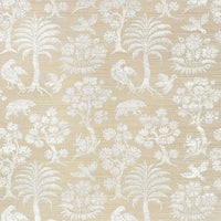 Schumacher Woodland Silhouette Sisal Fog Wallpaper 5008281