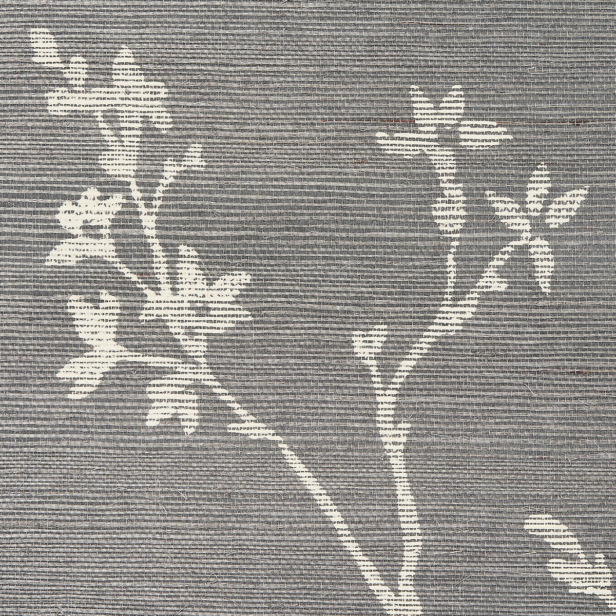 Schumacher Twiggy Sisal Charcoal 5008295 Wallpaper | 40% Off