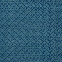 Schumacher Scallop Filigree Sisal Lapis On Peacock Wallpaper 5008300