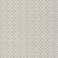 Schumacher Scallop Filigree Sisal Fog Wallpaper 5008303