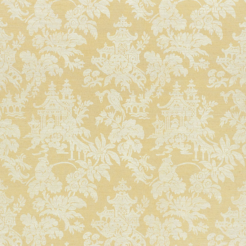 Schumacher Brighton Sisal Natural Wallpaper Sample 5008320