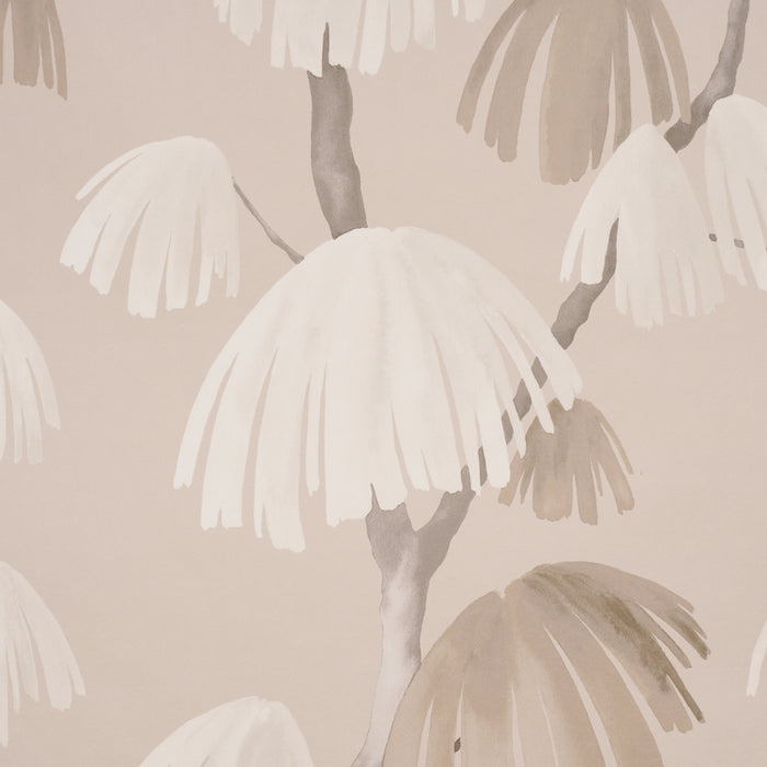 Schumacher Weeping Pine Taupe Wallpaper Sample 5008334