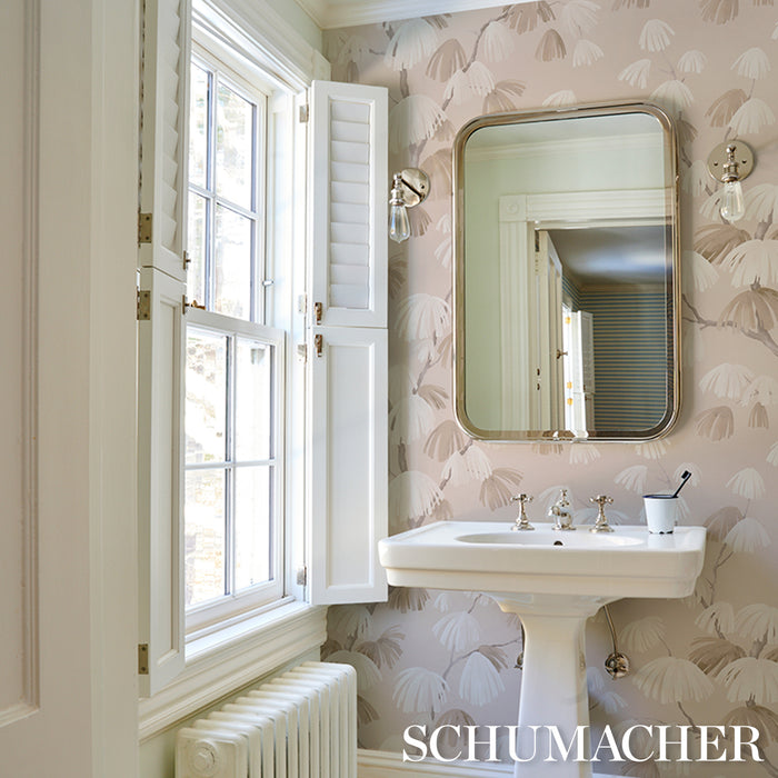 Schumacher Weeping Pine Taupe Wallpaper 5008334