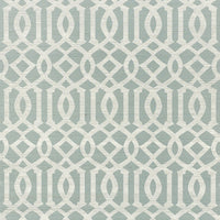 Schumacher Imperial Trellis Sisal Sky Wallpaper 5008352