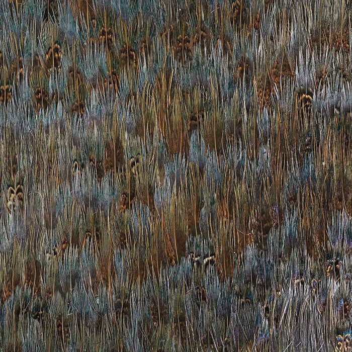 Schumacher Mica Turquoise Blue Wallpaper Sample 5008375