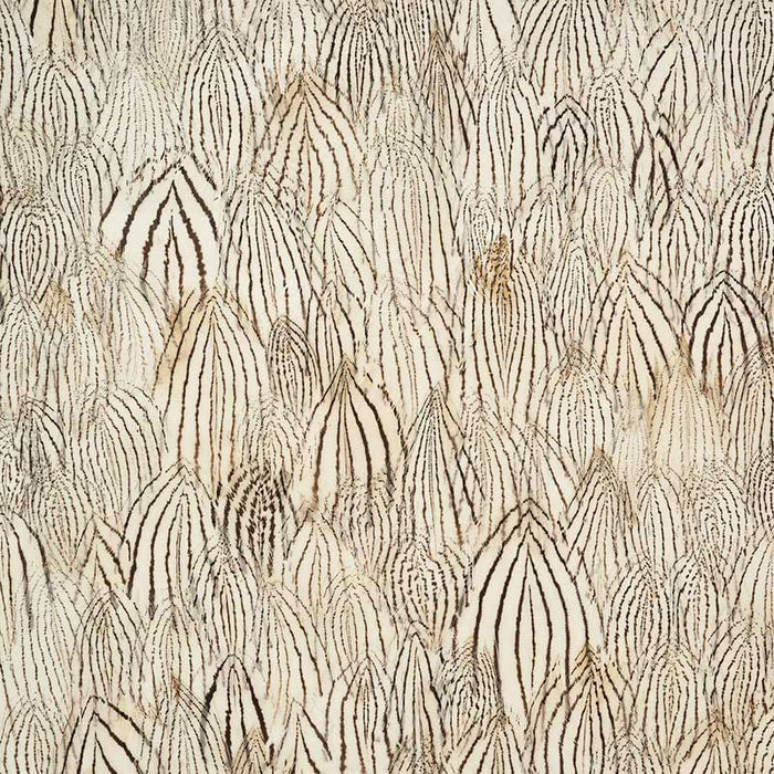 Schumacher Diamond White Peach Wallpaper Sample 5008387