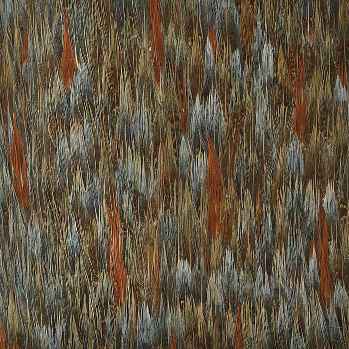 Schumacher Nickel Brown Wallpaper Sample 5008404