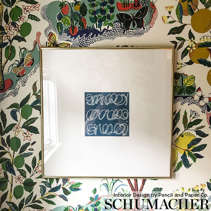 Schumacher Citrus Garden Panel Set Primary Wallpaper Sample 5008410