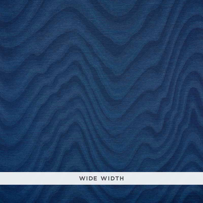 Schumacher Claridge Indigo Wallpaper Sample 5008450