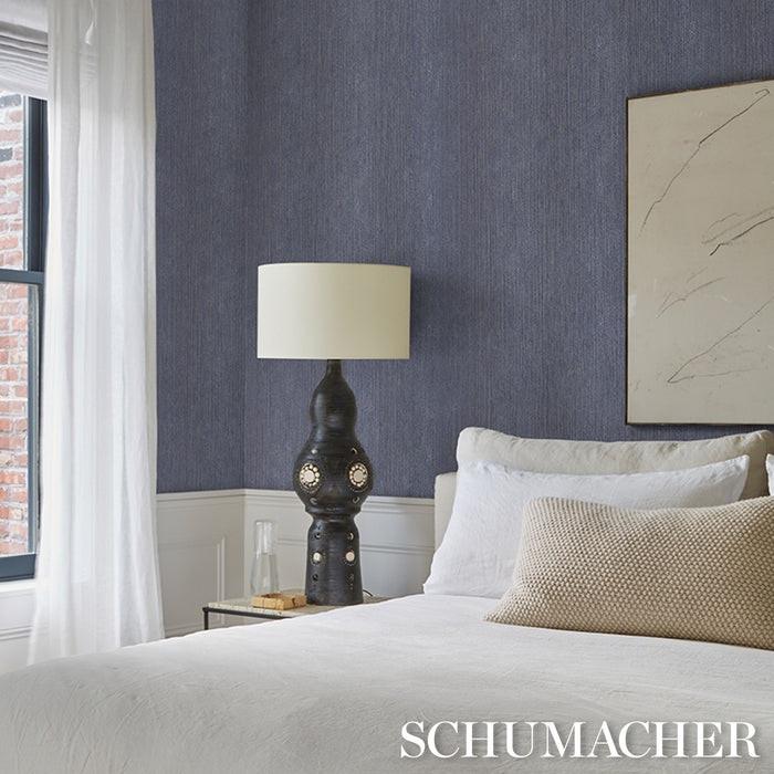 Schumacher Carlisle Blue Wallpaper Sample 5008482