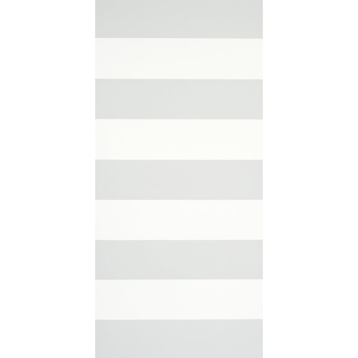 Schumacher Baxter Stripe Grey Wallpaper Sample 5008523