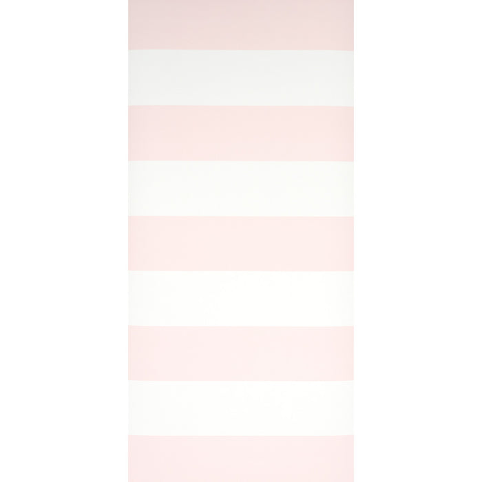 Schumacher Baxter Stripe Blush Wallpaper Sample 5008524