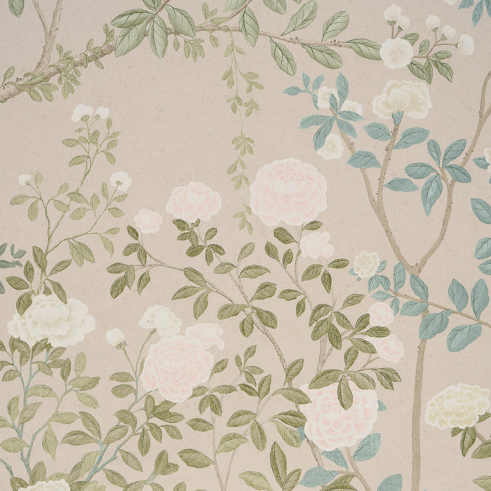 Schumacher Madame De Pompadour Panel Set Natural Wallpaper 5008546