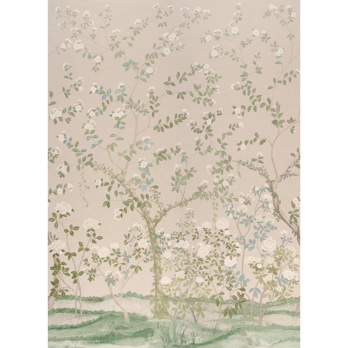 Schumacher Madame De Pompadour Panel Set Natural Wallpaper 5008546