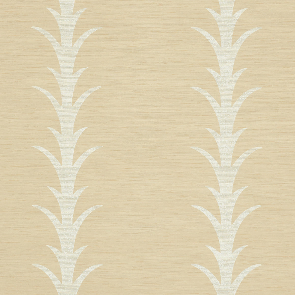 Schumacher Acanthus Stripe Vinyl Natural Wallpaper Sample 5008592