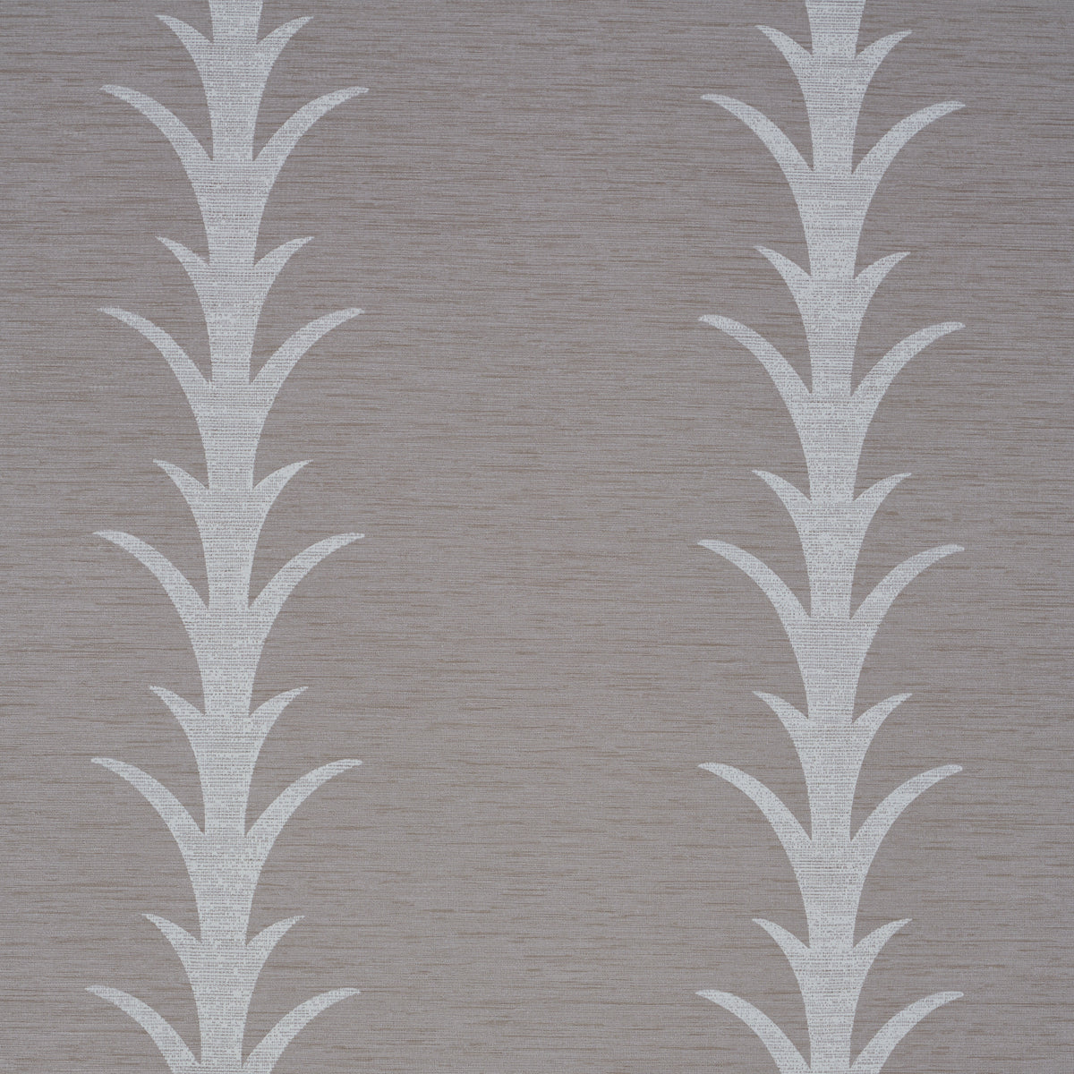 Schumacher Acanthus Stripe Vinyl Grey Wallpaper Sample 5008593