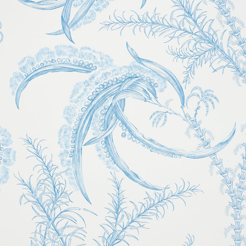 Schumacher Ocean Toile Delft 5008720 Wallpaper | 40% Off (Samples)