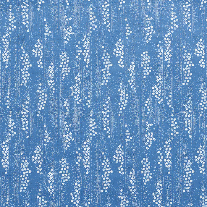 Schumacher Taki Floral Indigo Wallpaper Sample 5008740
