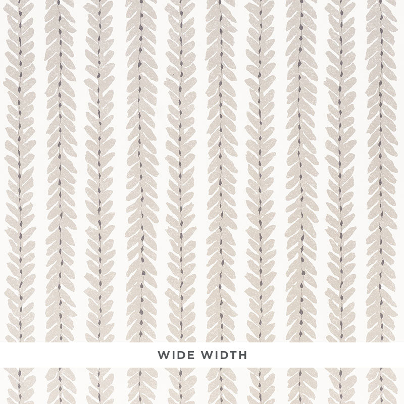 Schumacher Woodperry Taupe Wallpaper Sample 5008790