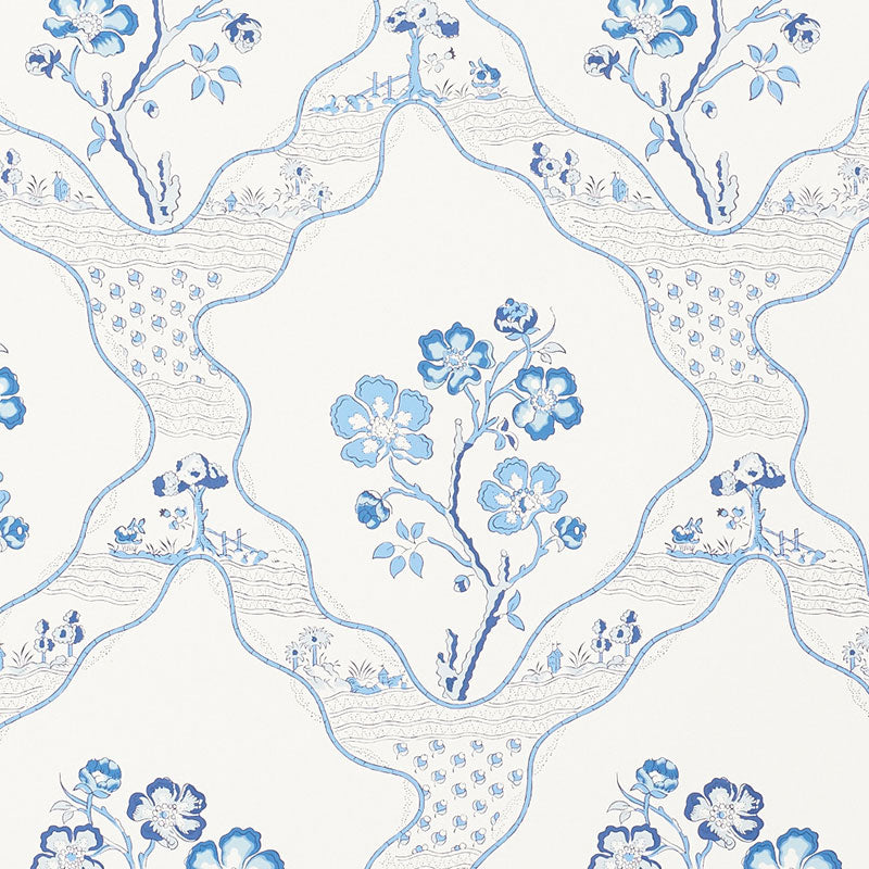 Schumacher Marella Delft Wallpaper Sample 5008801