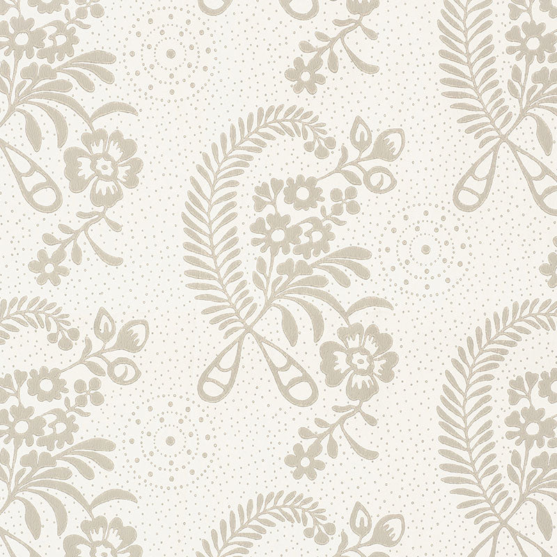 Schumacher Millicent Grisaille Wallpaper Sample 5008810